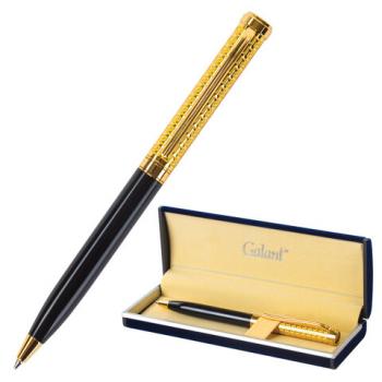 Ручка подарочная шариковая GALANT "Empire Gold", корпус черный с золотистым, золотистые детали, пишущий узел 0,7 мм, синяя, 140960 - Премиум Сервис