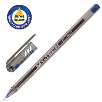 Ручка шариковая масляная PENSAN "My-Tech", СИНЯЯ, игольчатый узел 0,7 мм, линия письма 0,35 мм, 2240 - Премиум Сервис