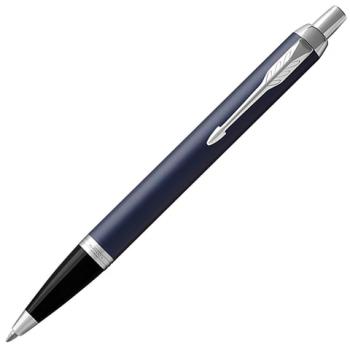 Ручка шариковая PARKER "IM Core Matte Blue CT", корпус темно-синий лак, хромированные детали, синяя, 1931668 - Премиум Сервис