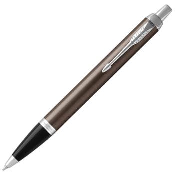 Ручка шариковая PARKER "IM Core Dark Espresso CT", корпус кофейный лак, хромированные детали, синяя, 1931671 - Премиум Сервис
