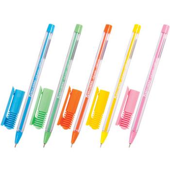 Ручка шариковая масляная BRAUBERG "Cell", СИНЯЯ, детали ассорти, узел 0,6 мм, линия письма 0,3 мм, 142687 - Премиум Сервис