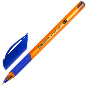 Ручка шариковая масляная BRAUBERG "Extra Glide GT Tone Orange", СИНЯЯ, узел 0,7 мм, линия письма 0,35 мм, 142923 - Премиум Сервис