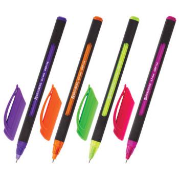 Ручка шариковая масляная BRAUBERG "Extra Glide Soft Color", СИНЯЯ, узел 0,7 мм, линия письма 0,35 мм, 142928 - Премиум Сервис