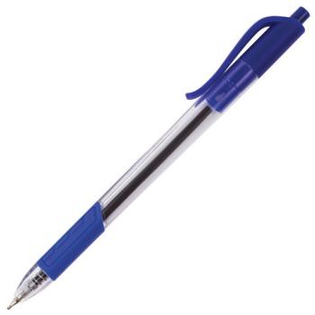 Ручка шариковая масляная автоматическая BRAUBERG "Extra Glide R-Grip", СИНЯЯ, узел 0,7 мм, линия письма 0,35 мм, 142930 - Премиум Сервис