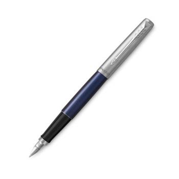 Ручка перьевая PARKER "Jotter Royal Blue CT", корпус синий, детали из нержавеющей стали, синяя, 2030950 - Премиум Сервис