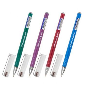 Ручка шариковая масляная BRAUBERG "Oxet Color", СИНЯЯ, корпус ассорти, В ДИСПЛЕЕ, игольчатый узел 0,7 мм, линия письма 0,35 мм, 143003 - Премиум Сервис