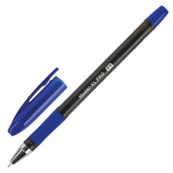 Ручка шариковая масляная с грипом BRAUBERG "Model-XL PRO", СИНЯЯ, узел 0,5 мм, линия письма 0,25 мм, 143249 - Премиум Сервис