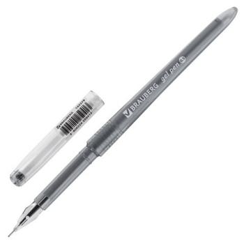 Ручка гелевая BRAUBERG DIAMOND, ЧЕРНАЯ, игольчатый узел 0,5 мм, линия письма 0,25 мм, 143379 - Премиум Сервис