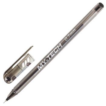 Ручка шариковая масляная PENSAN "My-Tech", ЧЕРНАЯ, игольчатый узел 0,7 мм, линия письма 0,35 мм, 2240/25 - Премиум Сервис