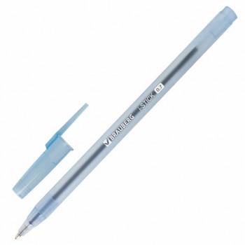 Ручка шариковая BRAUBERG "i-STICK" СИНЯЯ, пишущий узел 0,7 мм, линия письма 0,35 мм, 143442 - Премиум Сервис