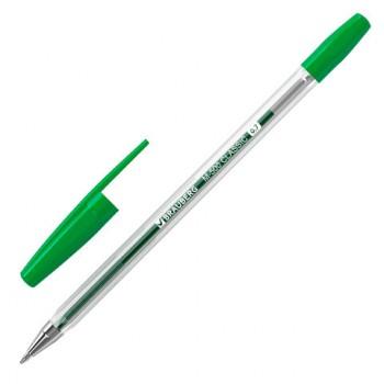 Ручка шариковая BRAUBERG "M-500 CLASSIC", ЗЕЛЕНАЯ, корпус прозрачный, узел 0,7 мм, линия письма 0,35 мм, 143447 - Премиум Сервис