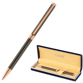 Ручка подарочная шариковая GALANT "ASTRON BRONZE", корпус металлический, детали розовое золото, узел 0,7 мм, синяя, 143524 - Премиум Сервис