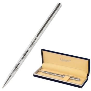 Ручка подарочная шариковая GALANT "ASTRON SILVER", корпус серебристый, детали хром, узел 0,7 мм, синяя, 143527 - Премиум Сервис