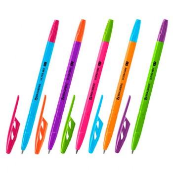 Ручка шариковая BRAUBERG "ULTRA MIX", СИНЯЯ, узел 0,7 мм, чернила ГЕРМАНИЯ, наконечник ШВЕЙЦАРИЯ, 143567 - Премиум Сервис