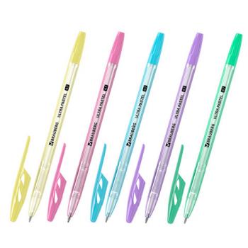 Ручка шариковая BRAUBERG "ULTRA PASTEL", СИНЯЯ, узел 0,7 мм, чернила ГЕРМАНИЯ, наконечник ШВЕЙЦАРИЯ, 143568 - Премиум Сервис