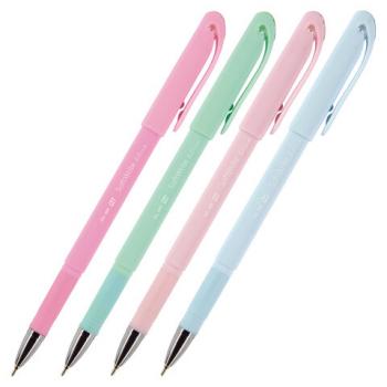 Ручка шариковая масляная BRUNO VISCONTI SoftWrite, СИНЯЯ, Zefir, корпус ассорти, узел 0,5 мм, линия письма 0,4 мм 20-0205 - Премиум Сервис