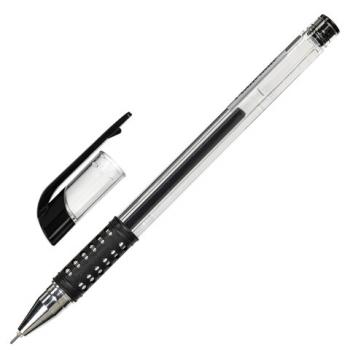 Ручка гелевая с грипом STAFF "Basic Needle" GP-679, ЧЕРНАЯ, игольчатый узел 0,5 мм, линия письма 0,35 мм, 143679 - Премиум Сервис