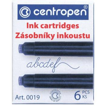 Картриджи чернильные СИНИЕ CENTROPEN, КОМПЛЕКТ 6 шт., 0019/6, 1 0019 0601 - Премиум Сервис