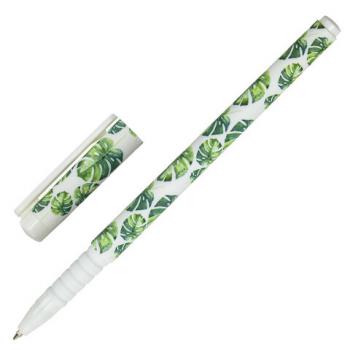 Ручка шариковая BRAUBERG SOFT TOUCH GRIP "TROPIC", СИНЯЯ, мягкое покрытие, узел 0,7 мм, 143719 - Премиум Сервис