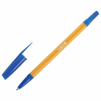 Ручка шариковая STAFF "Basic BP-03 Orange", СИНЯЯ, корпус оранжевый, узел 1 мм, линия письма 0,5 мм, 143741 - Премиум Сервис