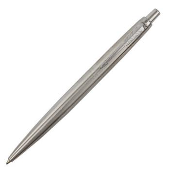 Ручка шариковая PARKER "Jotter XL Monochrome Stainless Steel CT", корпус серебристый, сталь, синяя, 2122756 - Премиум Сервис
