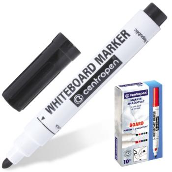 Маркер стираемый для белой доски ЧЕРНЫЙ, CENTROPEN "Dry-Wipe", 2,5 мм, 8559, 5 8559 0112 - Премиум Сервис
