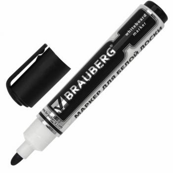 Маркер стираемый для белой доски ЧЕРНЫЙ, BRAUBERG "Neo", ЧЕРНЫЙ, с клипом, 5 мм, 150487 - Премиум Сервис