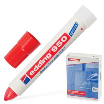 Маркер-паста для промышленной маркировки EDDING 950, КРАСНЫЙ, 10 мм, E-950/2 - Премиум Сервис