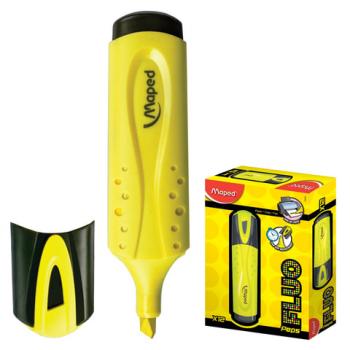 Текстовыделитель MAPED (Франция) "Fluo Pep's Classic", ЖЕЛТЫЙ, линия 1-5 мм, 742534 - Премиум Сервис
