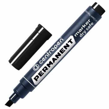 Маркер перманентный CENTROPEN 8516, ЧЕРНЫЙ, скошенный наконечник, 2-5 мм, 5 8516 0112 - Премиум Сервис