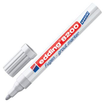 Маркер для затирки плиточных швов EDDING 8200, СЕРЕБРИСТО-СЕРЫЙ, 2-4 мм, запасные наконечники, E-8200/26 - Премиум Сервис