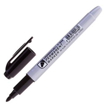 Маркер перманентный CROWN "Multi Marker Slim", ЧЕРНЫЙ, круглый наконечник, 2 мм, P-505 - Премиум Сервис