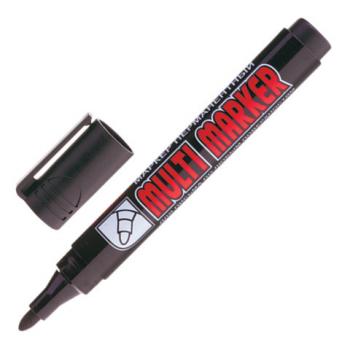 Маркер перманентный CROWN "Multi Marker", ЧЕРНЫЙ, круглый наконечник, 3 мм, CPM-800 - Премиум Сервис
