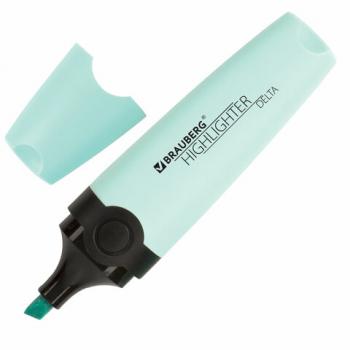 Текстовыделитель BRAUBERG "DELTA PASTEL", БИРЮЗОВЫЙ, линия 1-5 мм, 151732 - Премиум Сервис