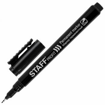 Маркер перманентный STAFF "Profit PM-105", ЧЕРНЫЙ, тонкий металлический наконечник 0,5 мм, 152170 - Премиум Сервис