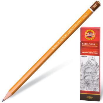 Карандаш чернографитный KOH-I-NOOR 1500, 1 шт., 5H, корпус желтый, заточенный, 150005H01170 - Премиум Сервис