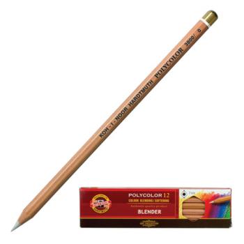 Карандаш-блендер KOH-I-NOOR, 1шт., "Polycolor", белый, 3,8 мм, мягкий, заточенный, 3800000001KS - Премиум Сервис