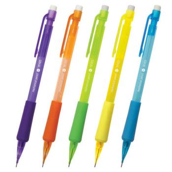 Карандаш механический 0,7 мм, STAFF "College" MP-422, ластик, резиновый грип, корпус тонированный ассорти, 181423 - Премиум Сервис