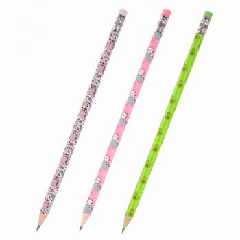 Карандаш чернографитный ЮНЛАНДИЯ "МАГИЯ", 1 шт., HB, с ластиком, корпус ассорти, 181778 - Премиум Сервис