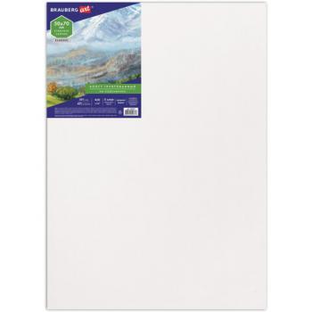Холст на подрамнике BRAUBERG ART CLASSIC, 50х70см, грунт., 45%хлоп., 55%лен, среднее зерно, 190637 - Премиум Сервис