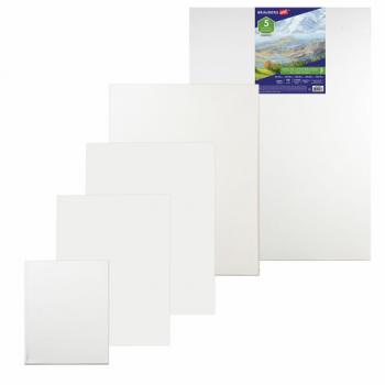 Холсты на подрамнике BRAUBERG ART CLASSIC, НАБОР 5шт, грунтованные, 100%хлопок, среднее зерно,190650 - Премиум Сервис