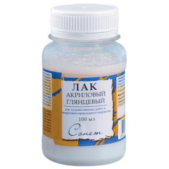 Лак акриловый глянцевый "Сонет", баночка 100 мл, 4627920 - Премиум Сервис