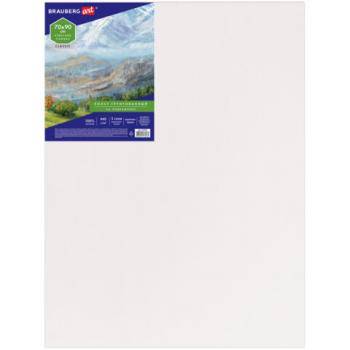 Холст на подрамнике BRAUBERG ART CLASSIC, 70х90см, грунтованный, 100% хлопок, крупное зерно 191026 - Премиум Сервис