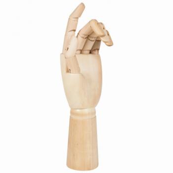 Манекен художественный BRAUBERG ART CLASSIC "РУКА", высота 30 см., мужская левая, дерево, 191296 - Премиум Сервис