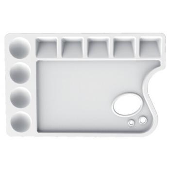 Палитра для рисования ЛУЧ пластиковая, прямоугольная с отверстием, 23х15 см, толщина 10 мм, 29С 1729-08 - Премиум Сервис