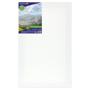 Холст на подрамнике BRAUBERG ART CLASSIC, 30х50 см, 420 г/м2, 45% хлопок 55% лен, среднее зерно, 191657 - Премиум Сервис