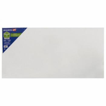Холст на картоне (МДФ), 20х40 см, грунтованный, хлопок, мелкое зерно, BRAUBERG ART CLASSIC, 191671 - Премиум Сервис