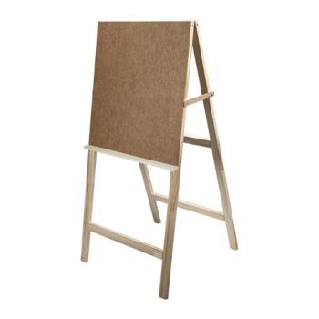 Мольберт напольный "Хлопушка", планшет 60x58 см, в собранном виде 58x120x5 см, BRAUBERG ART DEBUT, 192336 - Премиум Сервис