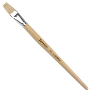 Кисть BRAUBERG, щетина, плоская, № 16, 200205 - Премиум Сервис