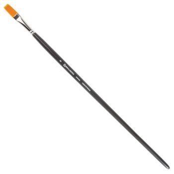 Кисть художественная проф. BRAUBERG ART CLASSIC, синтетика жесткая, плоская, № 8, длинная ручка, 200666 - Премиум Сервис